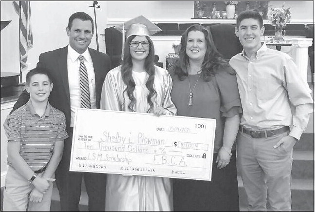 Faith Baptist Christian Academy  Announces Leon Stromire  Memorial Scholarship Recipient