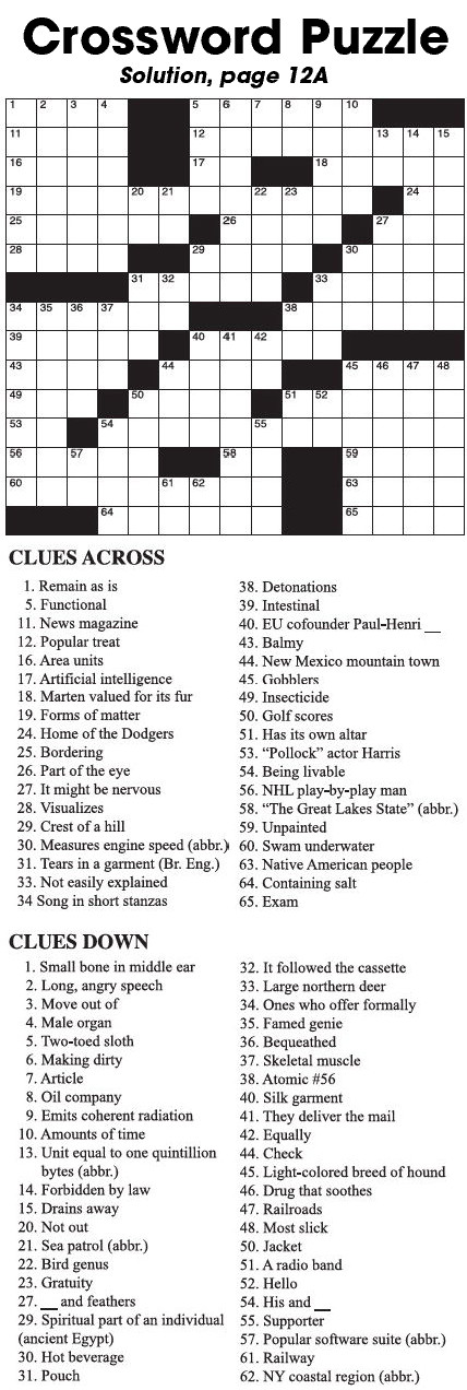 Crossword Puzzle