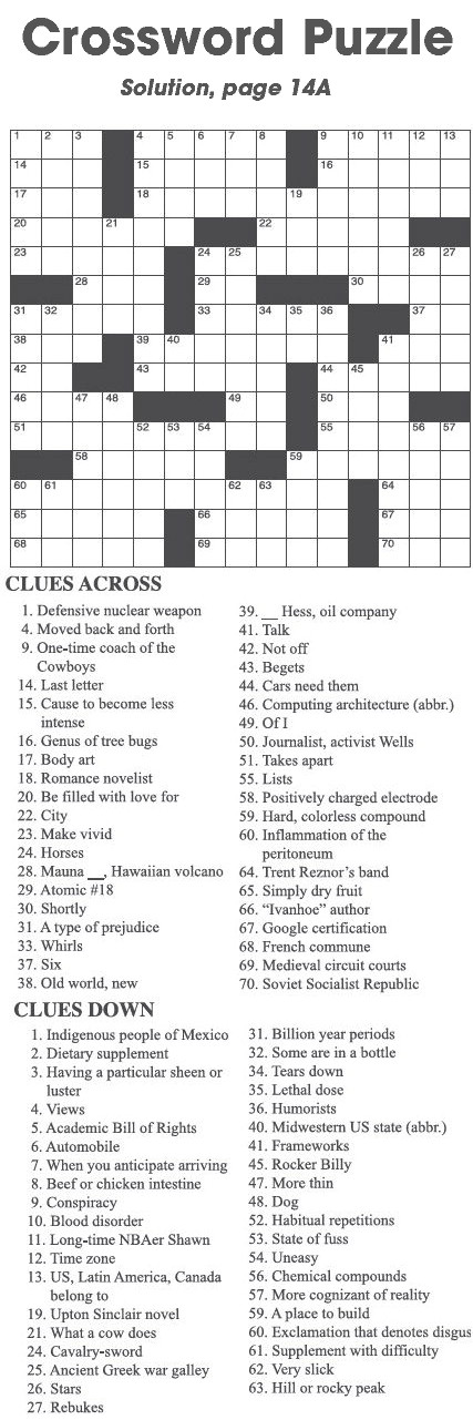 Crossword Puzzle