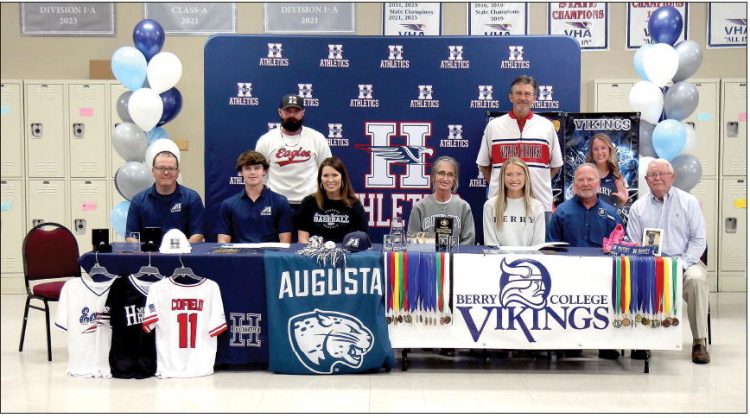 Heritage Athletes Sign Scholarships