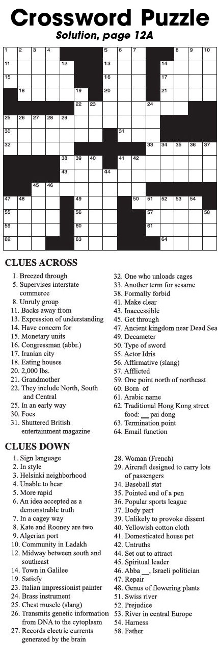 Crossword Puzzle