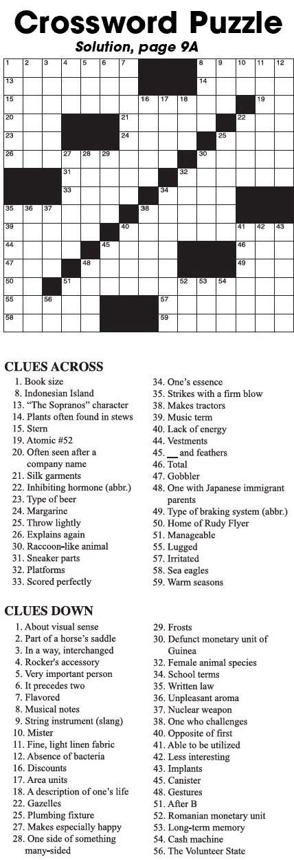 Crossword Puzzle