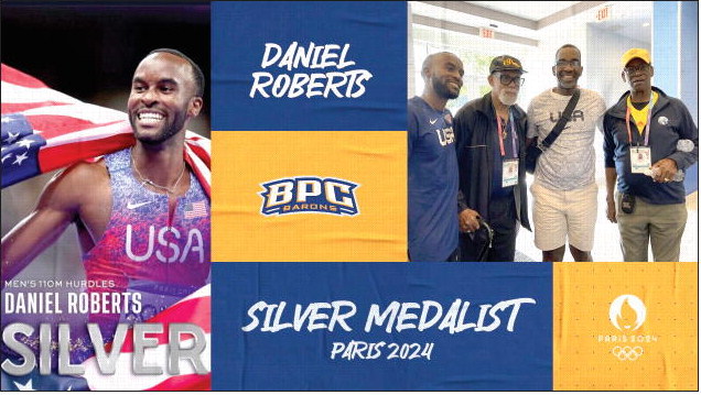 Son of BPC Track’s Coach  Roberts, Earns Silver in Paris