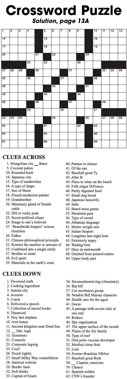 Crossword Puzzle