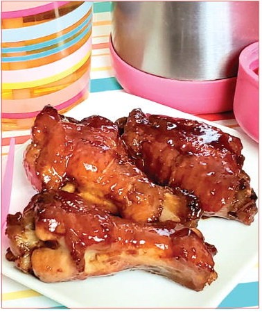 An A+ School Lunch with the Teriyaki  Chicken Wings