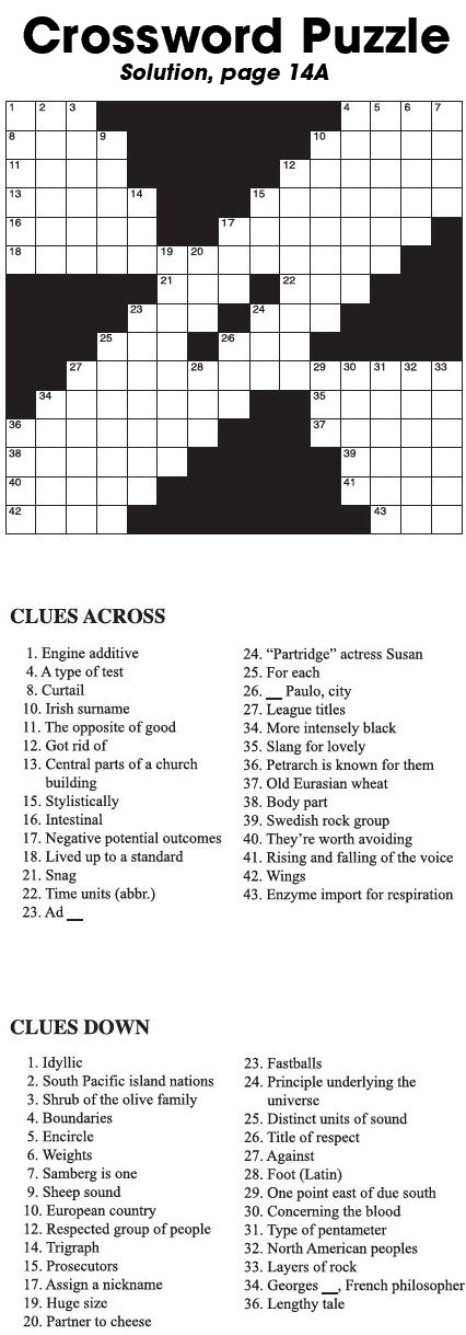 Crossword Puzzle