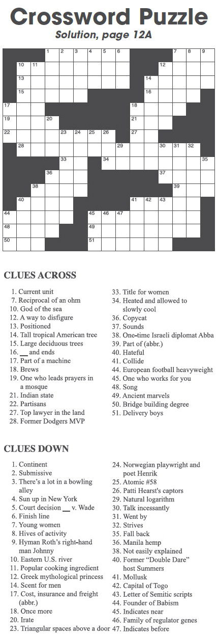 Crossword Puzzle