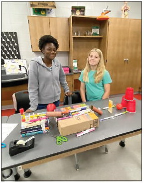 WCMS Students Build Rube Goldberg Machines