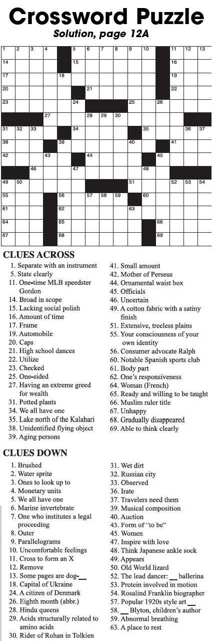 Crossword Puzzle