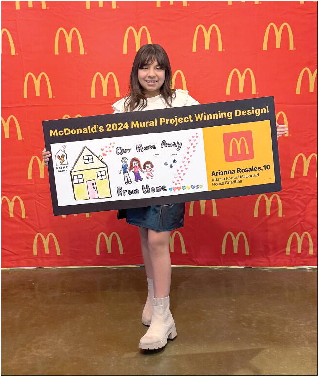 Toombs County Girl’s Artwork  Shines on McDonald’s  Billboards Across Atlanta