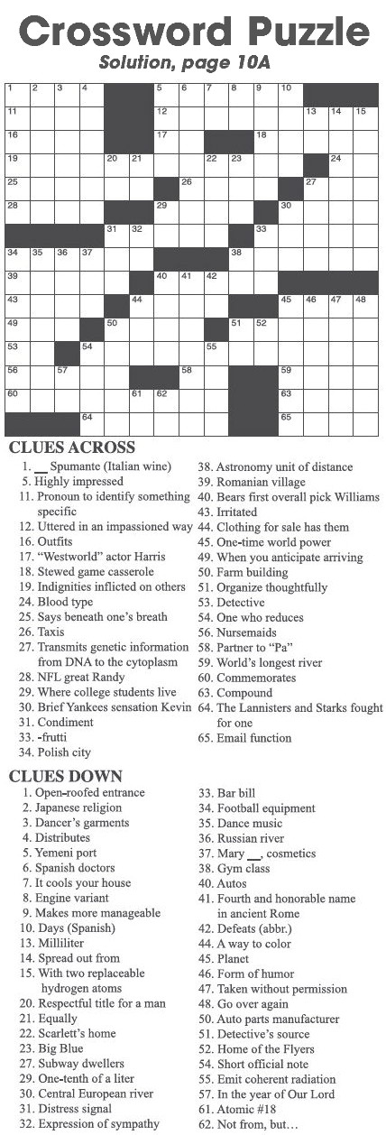 Crossword Puzzle