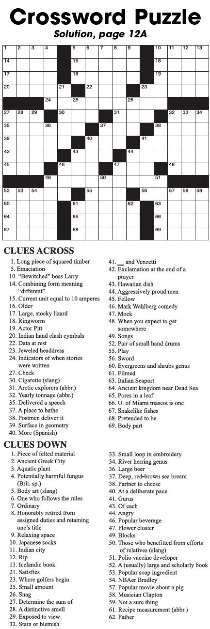 Crossword Puzzle