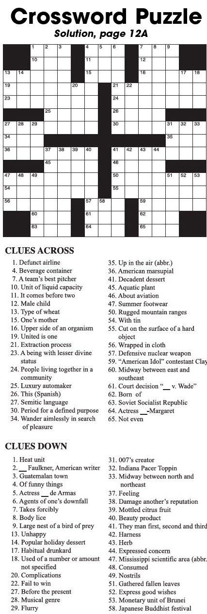 Crossword Puzzle