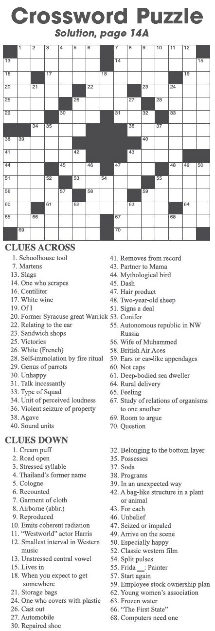 Crossword Puzzle