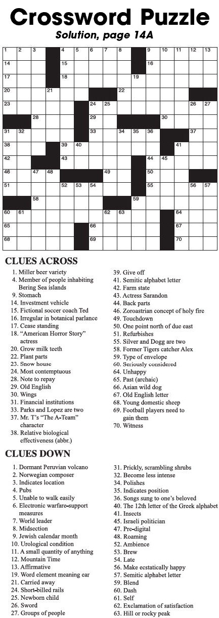 Crossword Puzzle