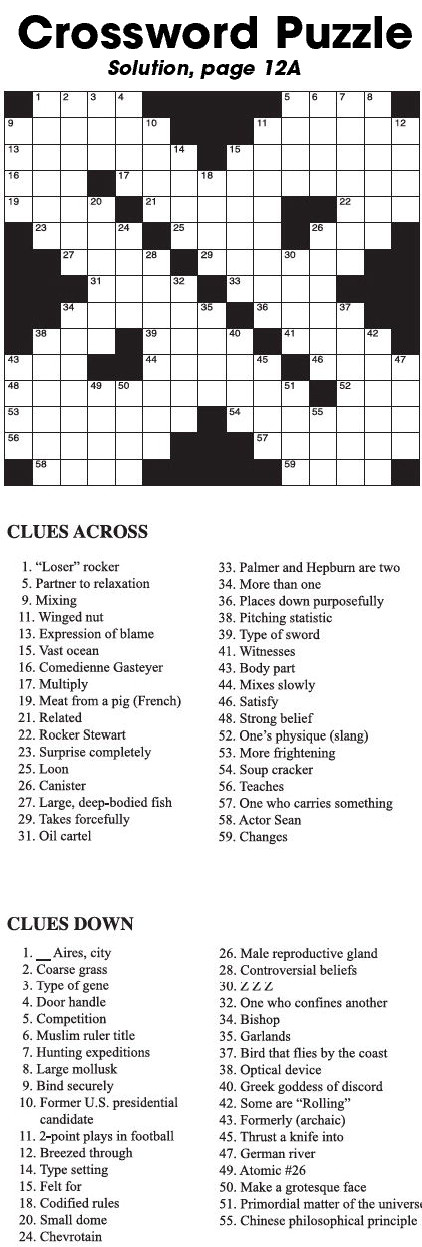 Crossword Puzzle