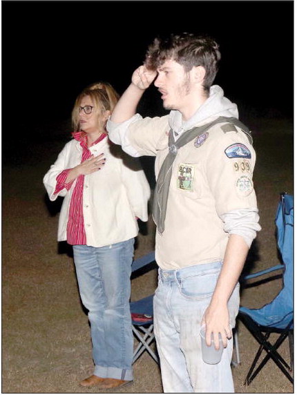 Local Scouts Retire Flags