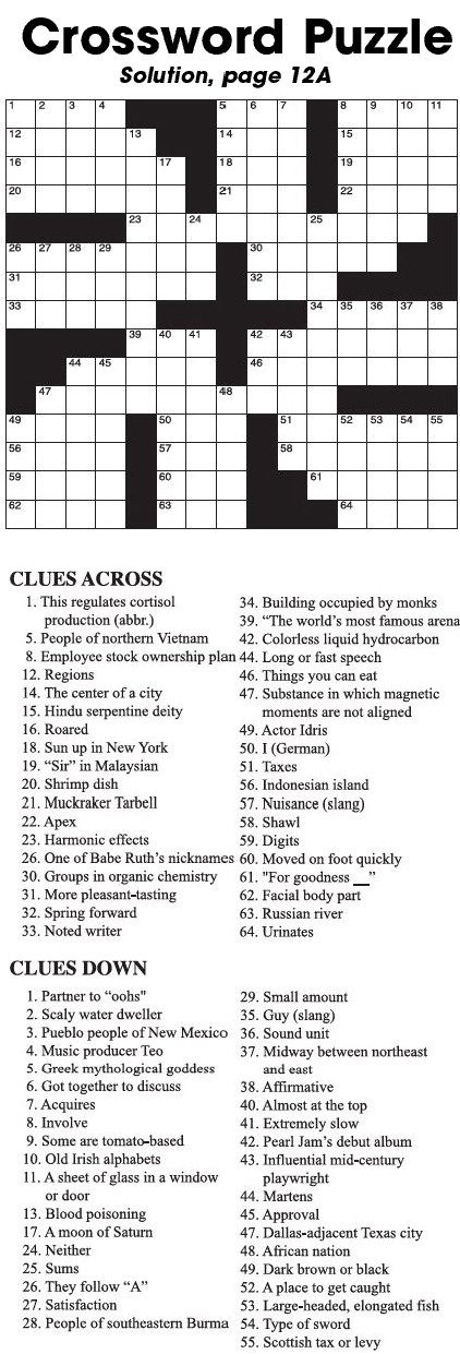 Crossword Puzzle