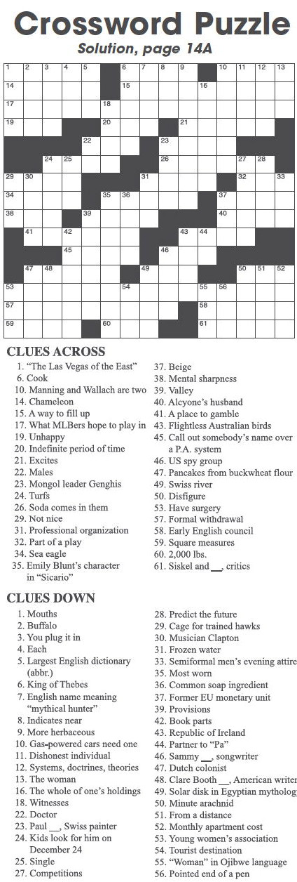 Crossword Puzzle