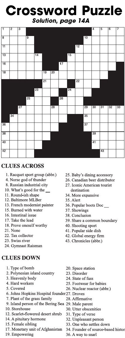 Crossword Puzzle