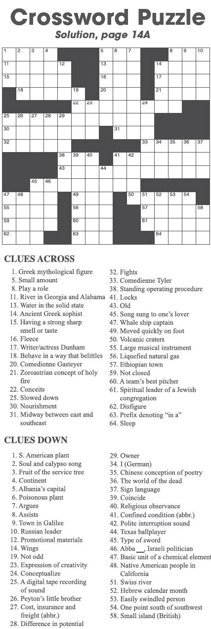 Crossword Puzzle