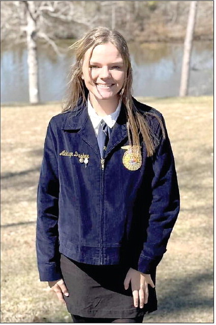 Dasher Places 4th in  Area Ag Education LDE