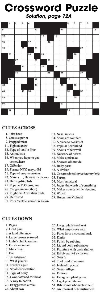 Crossword Puzzle