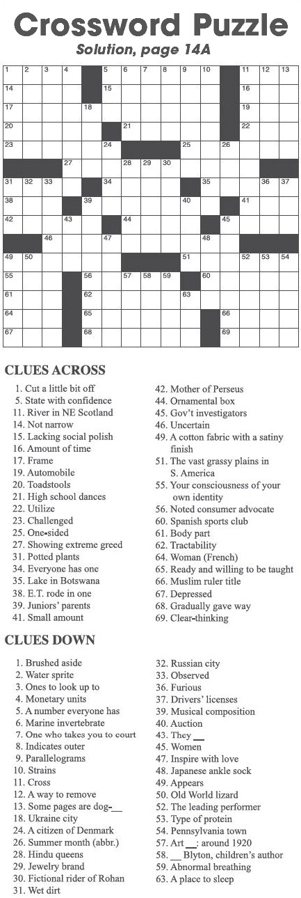 Crossword Puzzle